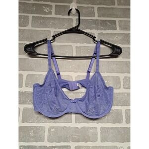 Apt. 9 Womens Lace Unlined Everyday Elegance Bra Blue Sexy Femenine Bra Size 36D